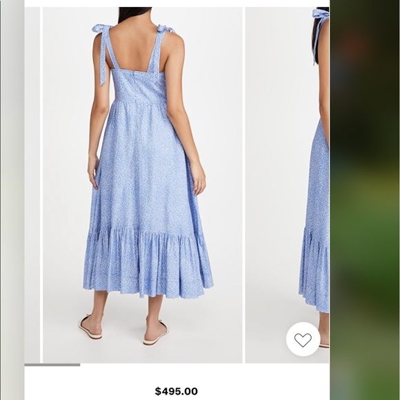 Jonathan Simkhai Georgia Linen Bustier Midi Dress - Picture 2 of 3